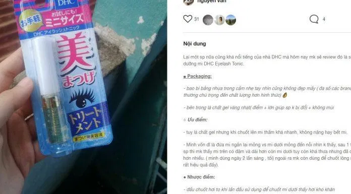Review của khách hàng đã sử dụng sản phẩm trên fime.vn đánh giá dhc