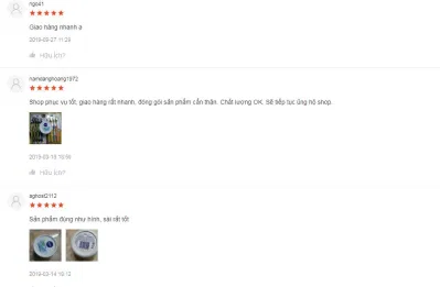 Đánh giá của khách hàng sử dụng sản phẩm trên trang Shopee (nguồn ảnh: BlogAnChoi).