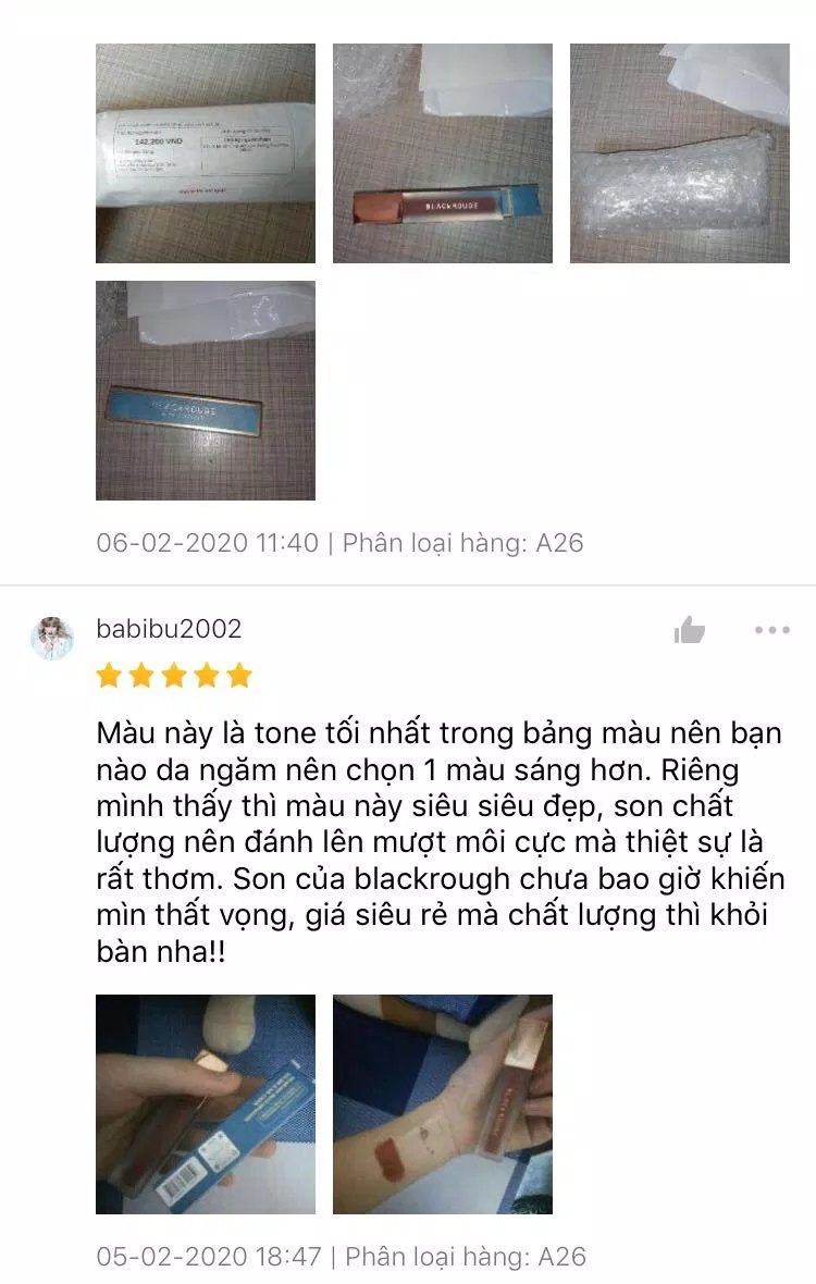 Đánh giá của khách hàng trên Shopee