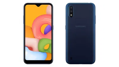 Samsung Galaxy A01 có một thiết kế nhỏ gọn. Ảnh: internet