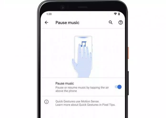 Tính năng Motion Sense trên Android 11. ảnh: internet