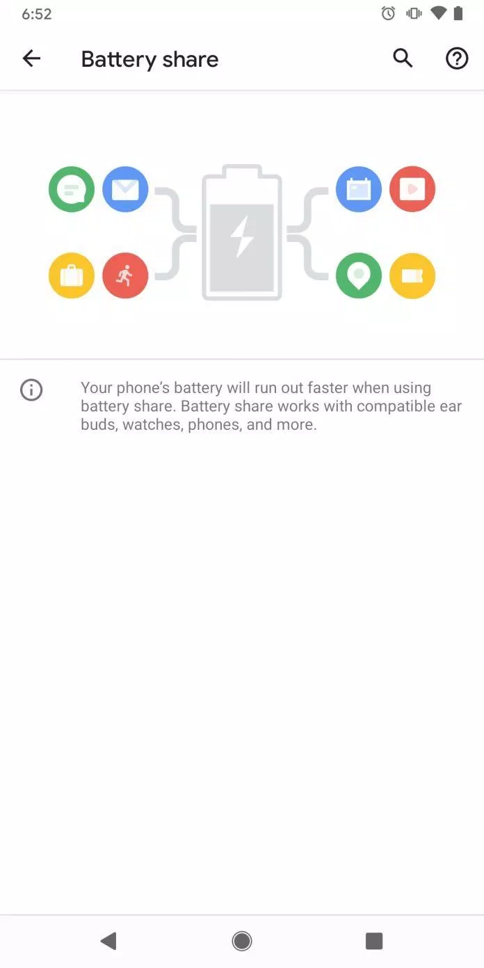 Tính năng sạc không dây ngược trên Android 11. Ảnh: internet