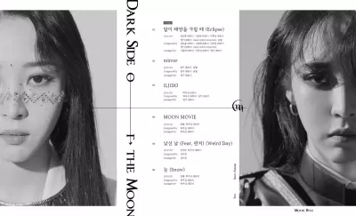 "Dark side of the moon" thể hiện khả năng nhập vai thần sầu của Moonbyul chứng tỏ được sức hút khác lạ của nữ rapper xinh đẹp eclipse poster