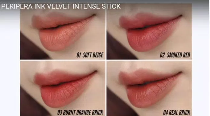 Peripera Ink Velvet Intense Stick thoa lòng môi