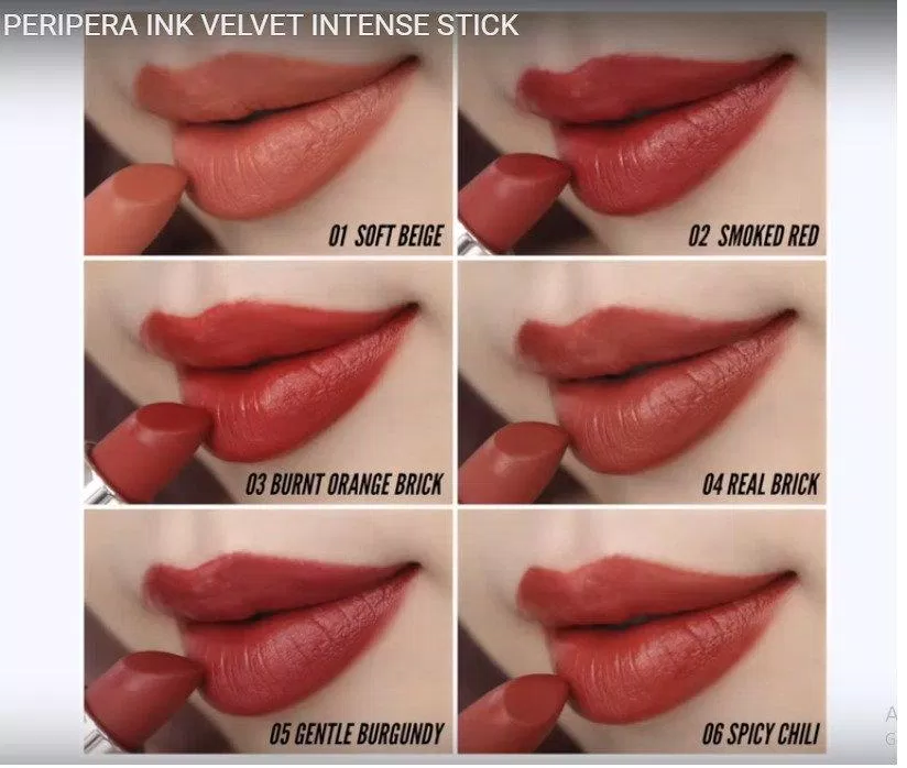 Peripera Ink Velvet Intense Stick thoa full môi (Ảnh: BlogAnChoi) Peripera Ink Velvet Intense Stick thoa full môi
