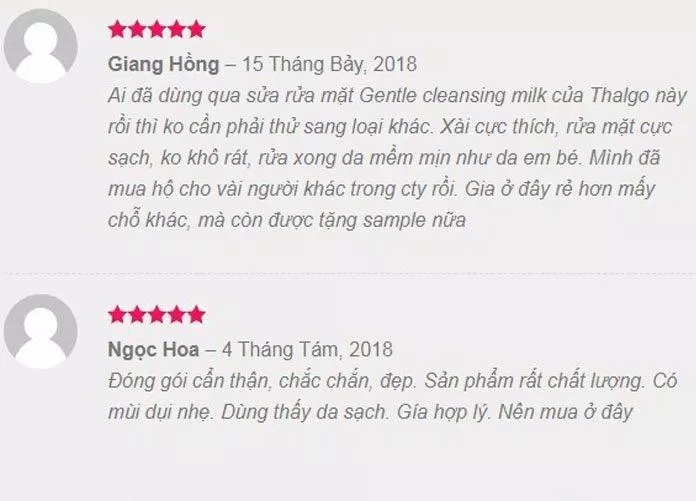 Review Thalgo Gentle Cleansing Milk