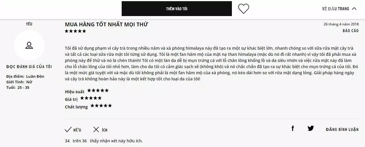 Dòng xà phòng rửa mặt Himalayan này thậm chí được đánh giá có đôi phần nhỉnh hơn so với dòng Tea Tree Oil đình đám của thương hiệu. (Ảnh: BlogAnChoi)