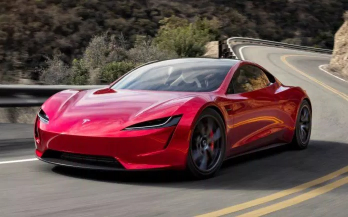 Mẫu siêu xe điện Tesla Roadster. Ảnh: internet
