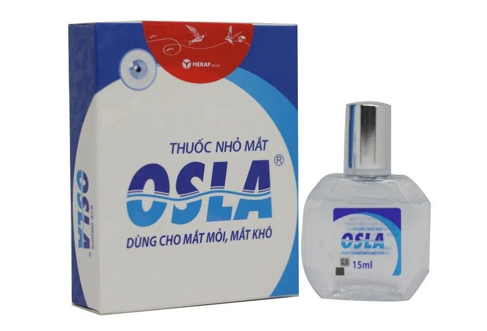 Thuốc nhỏ mắt Osla. (nguồn ảnh: internet) Thuốc nhỏ mắt Osla. (nguồn ảnh: internet)
