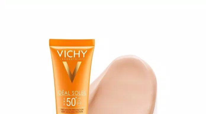 Sử dụng nguồn nước khoáng núi lửa Vichy, kem chống nắng 3 in 1 Vichy hứa hẹn sẽ giúp đỡ nàng không nhỏ trong việc điều trị, chăm sóc làn da mùa nắng. (Ảnh: Internet)