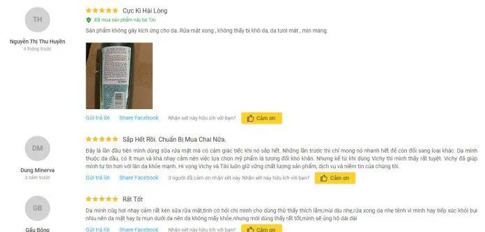 Gel rửa mặt thải độc Vichy luôn là một trong những sản phẩm được yêu thích nhất của hãng. (Ảnh: BlogAnChoi) Gel rửa mặt thải độc Vichy luôn là một trong những sản phẩm được yêu thích nhất của hãng. (Ảnh: BlogAnChoi)