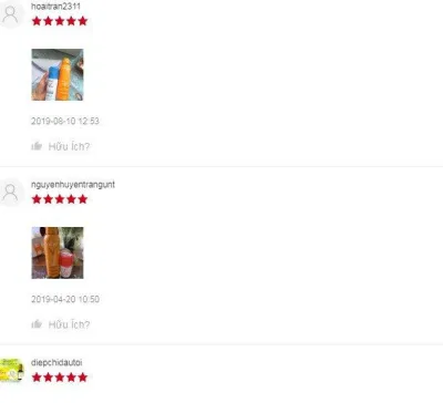 Review đánh giá của khách hàng xịt chống nắng toàn thân Vichy tại Shopee. (Ảnh: BlogAnChoi) Review đánh giá của khách hàng xịt chống nắng toàn thân Vichy tại Shopee. (Ảnh: BlogAnChoi)