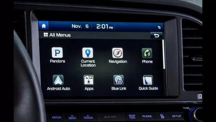 Hệ thống thông tin giải trí Hyundai BlueLink. Ảnh: internet