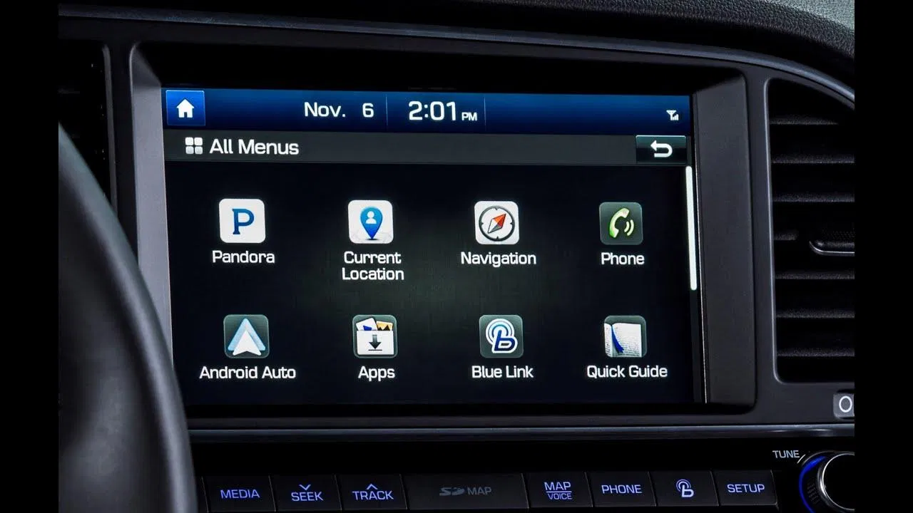 Hệ thống thông tin giải trí Hyundai BlueLink. Ảnh: internet