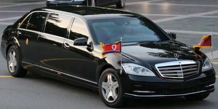 Mercedes Benz S600 Pullman được dùng bởi Triều Tiên. Ảnh: internet
