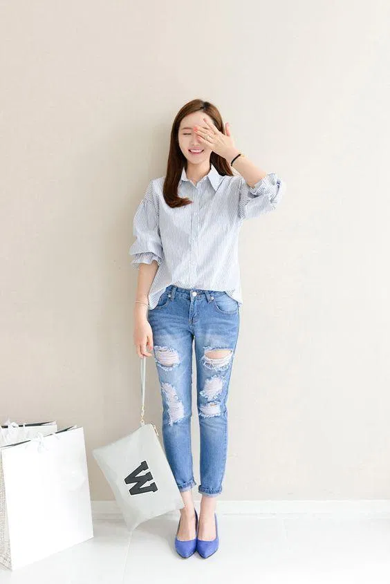 Một sự kết hợp mới mẻ cho cô nàng văn phòng. (Nguồn: Internet)