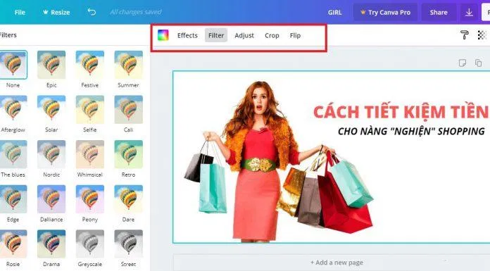 thiết kế ảnh đẹp với canva