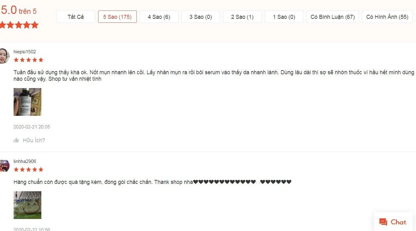 Nhận xét của một số khách hàng trên Shopee đánh giá
