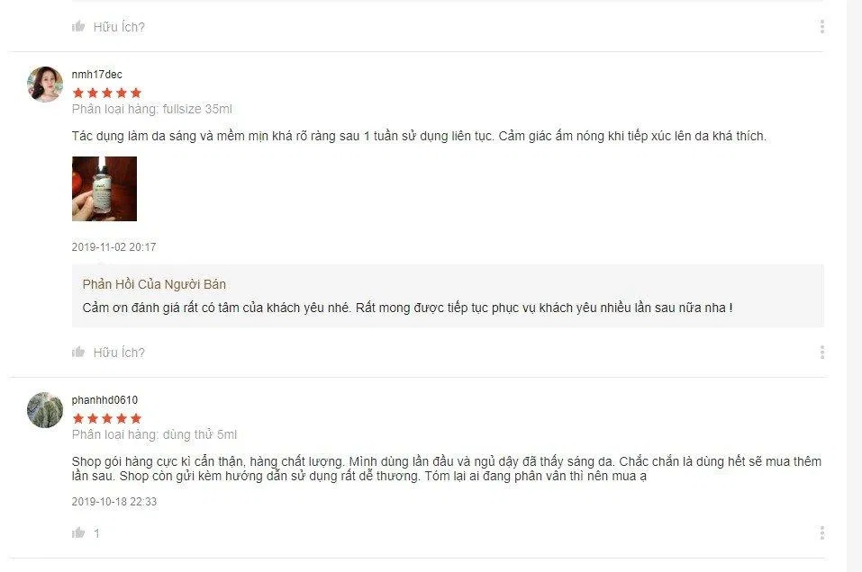 Đánh giá từ khách hàng sử dụng trên trang Shopee Đánh giá từ khách hàng sử dụng trên trang Shopee (Ảnh: BlogAnChoi)