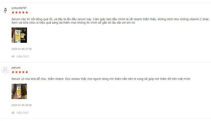 Đánh giá từ khách hàng sử dụng sản phẩm trên trang Shopee (Ảnh: BlogAnChoi)