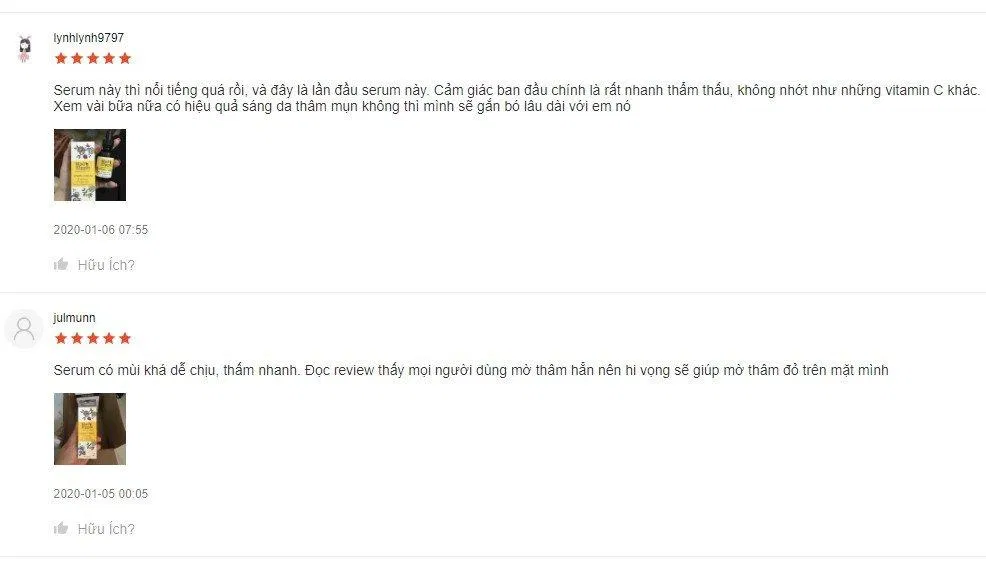 Đánh giá từ khách hàng sử dụng sản phẩm trên trang Shopee Đánh giá từ khách hàng sử dụng sản phẩm trên trang Shopee (Ảnh: BlogAnChoi)