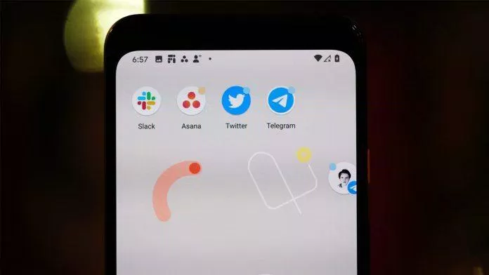 Bong bóng chat trên Android 11. Ảnh: internet
