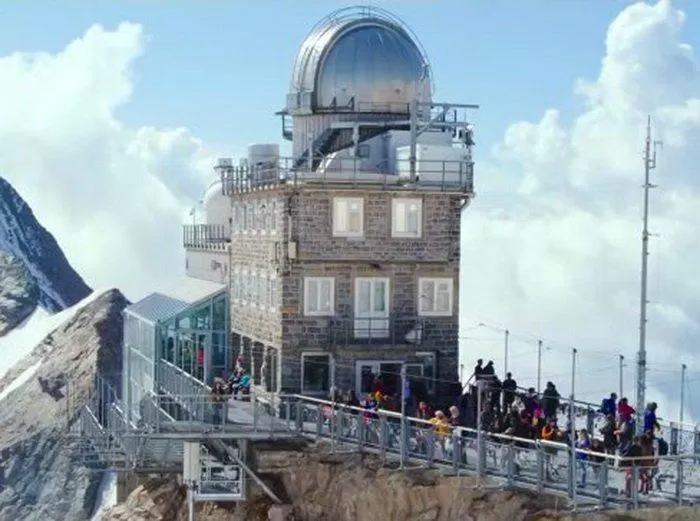 Jungfraujoch trong phim.
