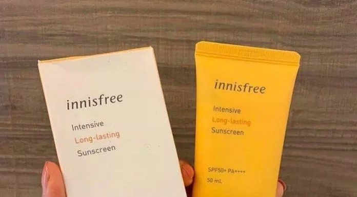 Review kem chống nắng Innisfree Intensive Long-Lasting Sunscreen SPF50+ PA++++: kem chống nắng lâu trôi, bảo vệ da suốt ngày dài - BlogAnChoi