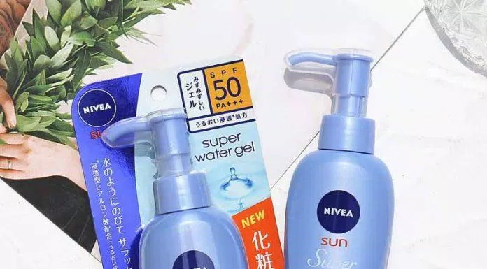 NIVEA Sun Super Protect Water Gel SPF 50+ PA+++ bổ sung độ ẩm tốt nên chăm sóc làn da mịn màng, tươi trẻ (ảnh: internet).