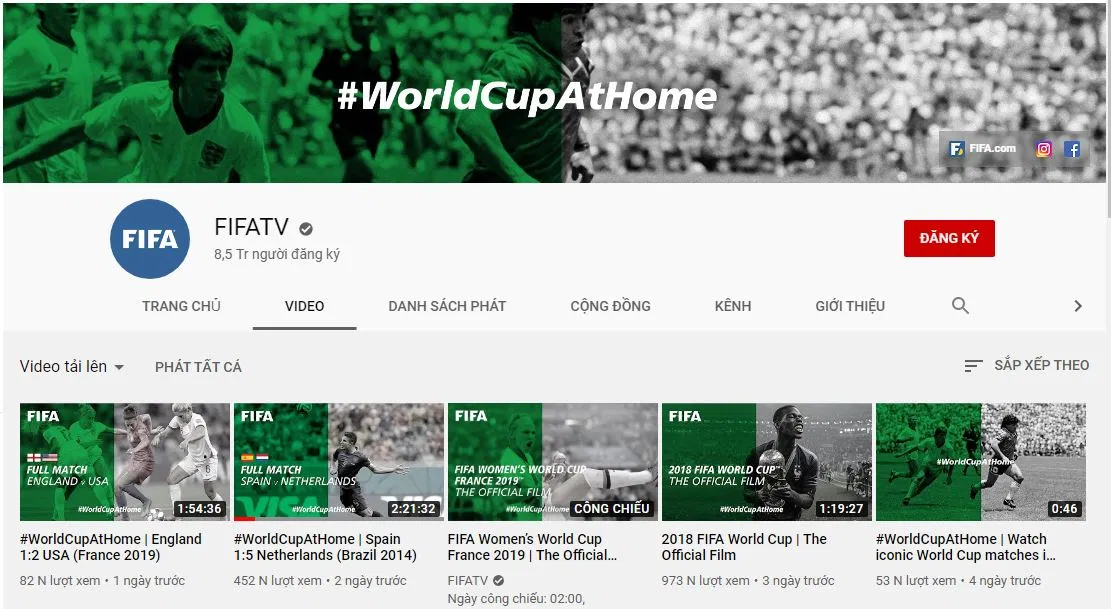 Youtube thể thao