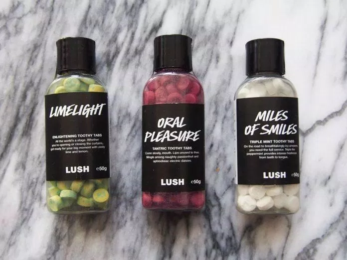 Viên đánh răng LUSH (Ảnh: Internet). My-pham-lush-thuong-hieu-handmade-hang-dau-the-gioi-13