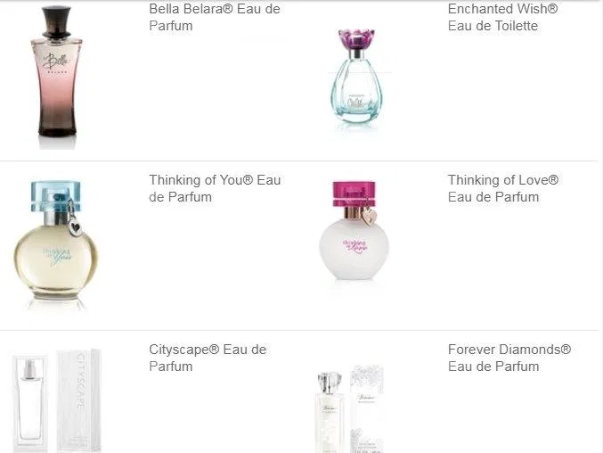 Những sản phẩm nước hoa sang trọng của Mary Kay (Nguồn: marykay.com) Những sản phẩm nước hoa sang trọng của Mary Kay