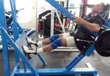 Máy tập chân swing squat.