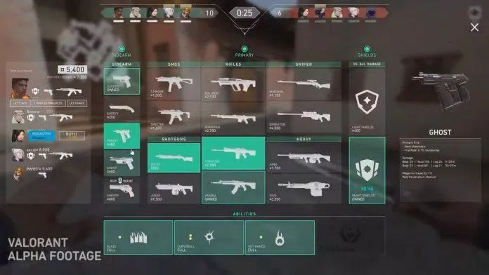 Menu mua vũ khí trong game (Nguồn: Internet)