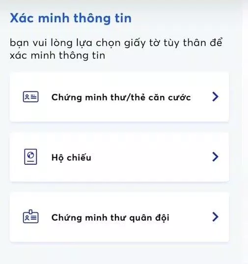 Các loại giấy tờ để xác minh thông tin. Ảnh: internet