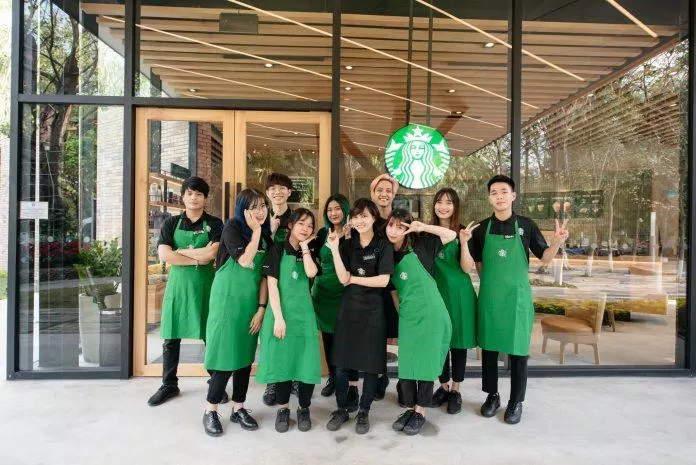 Nhân viên Starbucks Ecopark