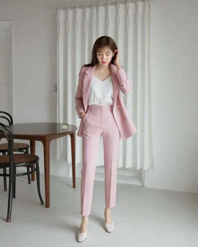 Set đồ hồng pastel. (nguồn ảnh: internet) Set đồ hồng pastel. (nguồn ảnh: internet)