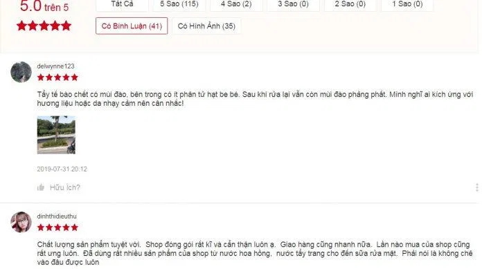 Khách hàng đánh giá khá tích cực về sản phẩm trên Shopee review evoluderm shopee