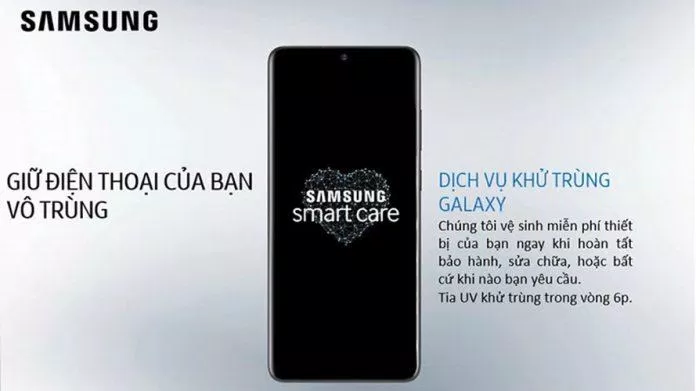 Dịch vụ khử trùng miễn phí của Samsung. Ảnh: internet