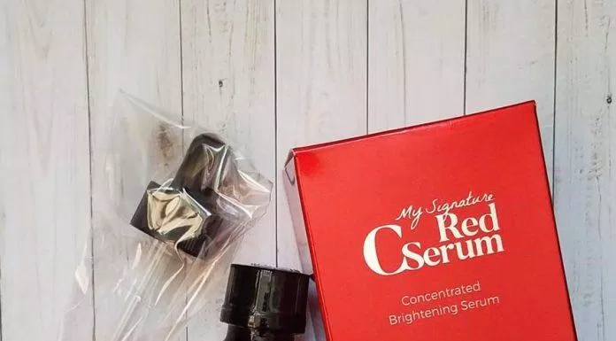 Tiam My Signature Red C Serum có thiết kế thủy tinh tối màu dễ bảo quản sản phẩm. (nguồn: Internet)