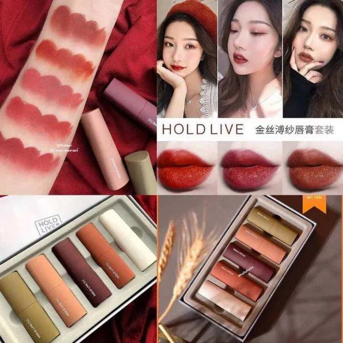 Set 5 thỏi son Holdlive Mousse Velvet Lipstick (Ảnh: Internet)