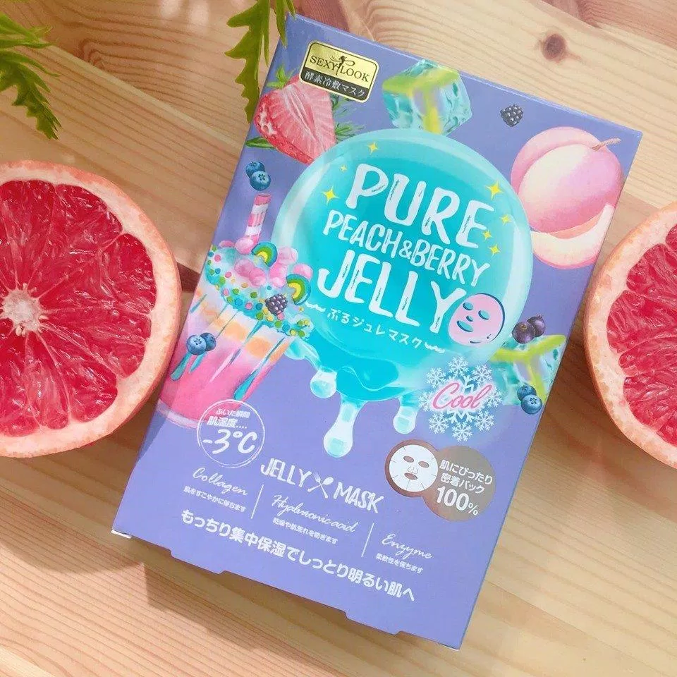 SEXYLOOK Pure Peach & Berry Brightening Cool Jelly Mask phù hợp với làn da xỉn màu, thiếu sức sống. (nguồn: Internet)