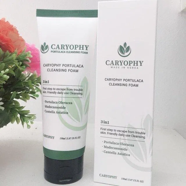 Sữa rửa mặt trị mụn Caryophy Portulaca Cleansing Foam có dung tích là 150 ml (Nguồn: Internet)