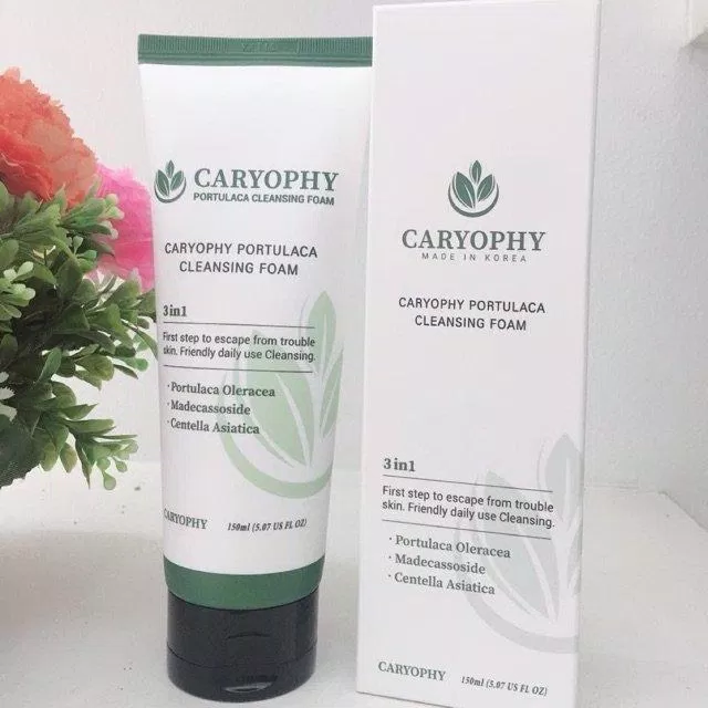 217 Review sữa rửa mặt trị mụn Caryophy Portulaca Cleansing Foam: Cho làn da khỏe đẹp, sạch mụn mới nhất 4 Caryophy Portulaca Cleansing Foam có dung tích 150ml (Nguồn: Internet)