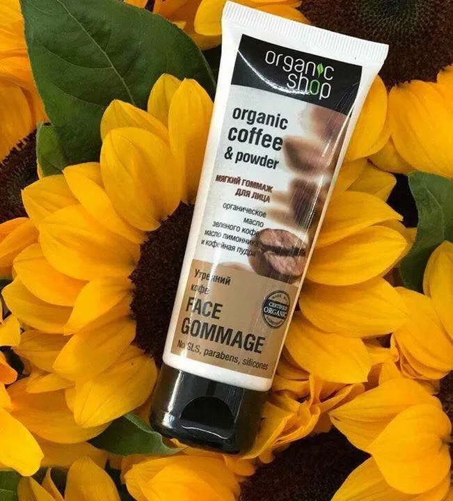 Kem tẩy da chết với chiết xuất từ hạt cà phê Organic Shop Organic Coffee and Powder (Ảnh: Internet) tẩy da chết orgnic shop