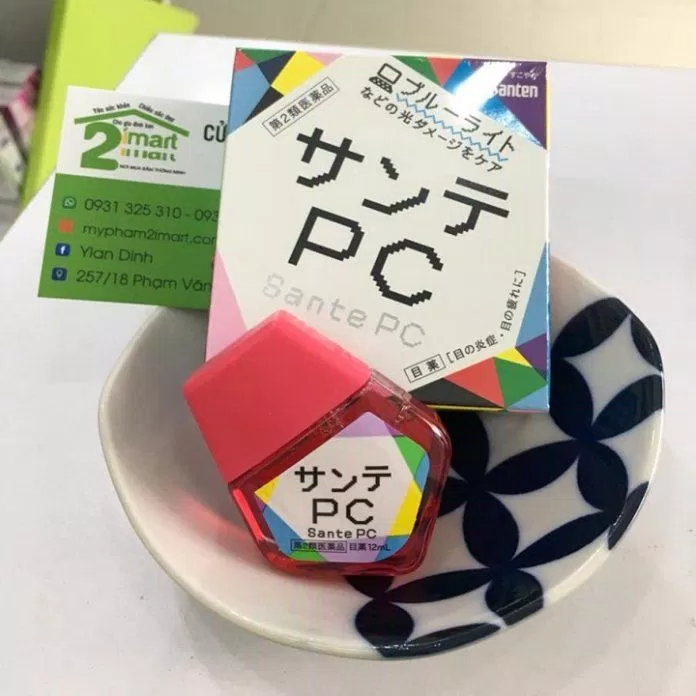 Thuốc nhỏ mắt Sante PC Nhật. (nguồn ảnh: internet)