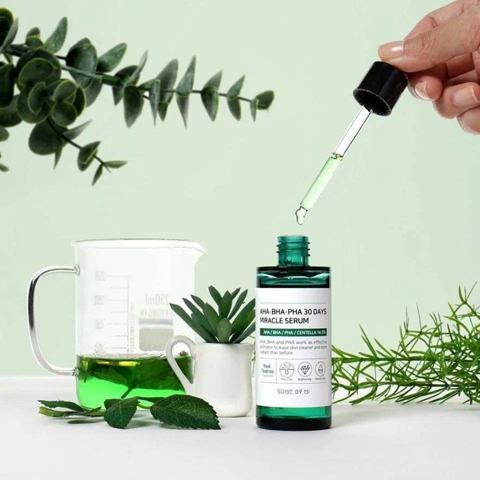 Tinh chất trị mụn Some By Mi AHA-BHA-PHA 30 Days Miracle Serum chứa rất nhiều khoáng chất có lợi giúp phục hồi da hiệu quả tinh chất trị mụn some by mi