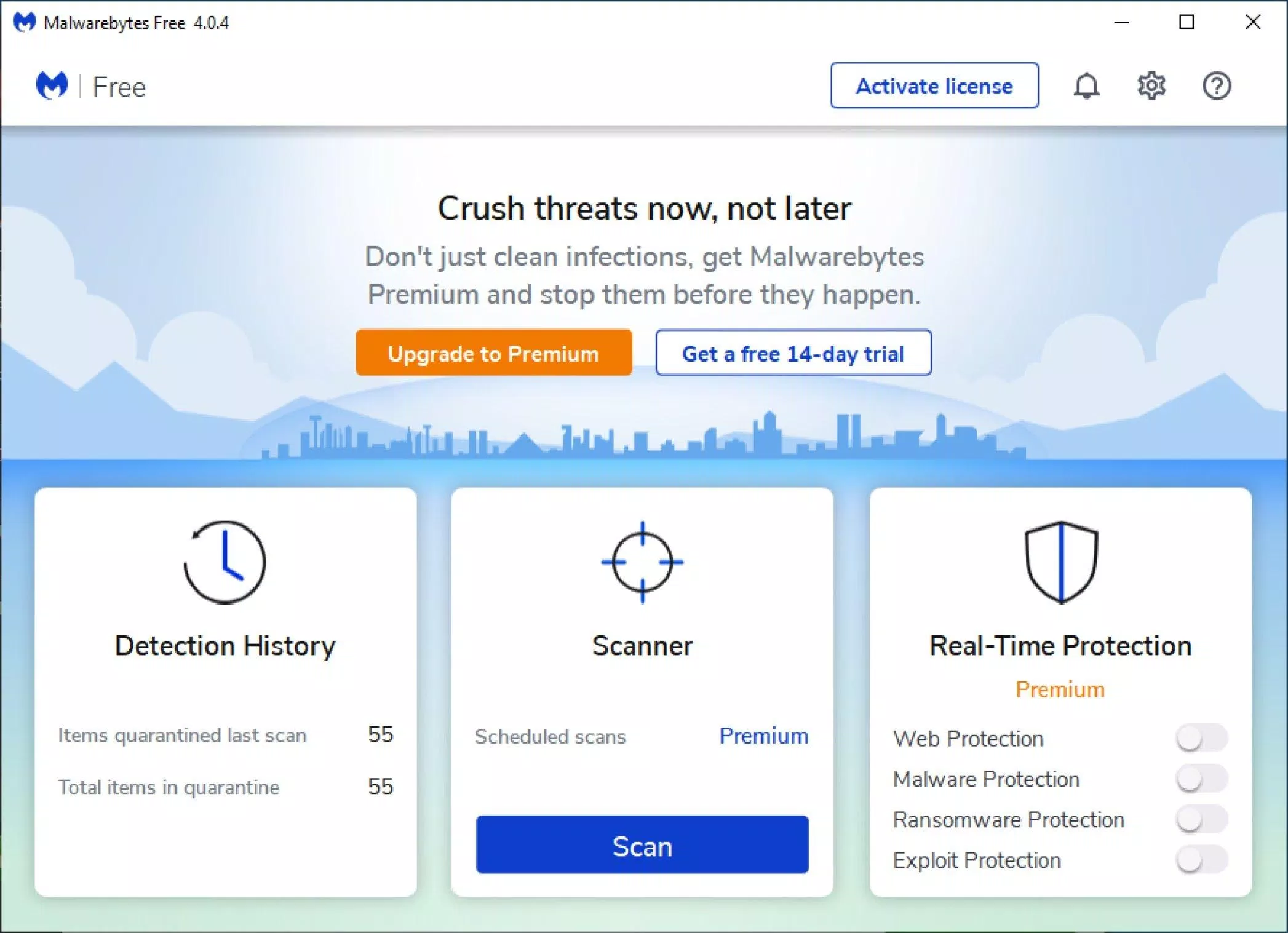 Phần mềm MalwareBytes. Ảnh: internet