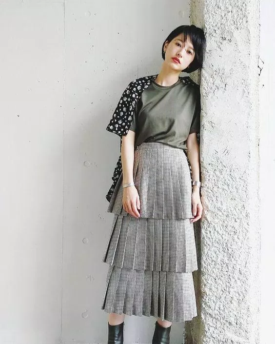 Váy xếp tầng 8 Váy xếp tầng 8