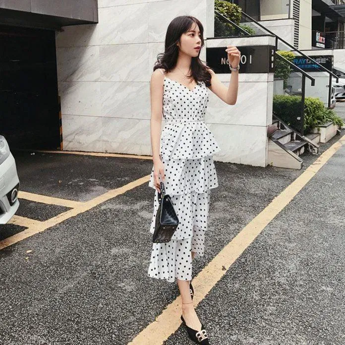 Chân váy xếp tầng Chân váy xếp tầng